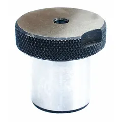 This fractional-inch standard-wall headed gun drill liner has an outside diameter of 1 3/8 in and a length under head of 1 3/8 in. It is used to guide and support gun drills during deep-hole drilling operations, ensuring alignment and reducing vibration in machining applications.