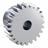 F-Loc Spur Gear: Module m 1, 24 Teeth, 6 mm Bore Dia, Stainless Steel, 20° Pressure Angle (MPN SUSF1-24)