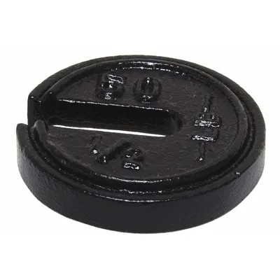 RICE LAKE WEIGHING SYSTEMS Calibration Weight: 0.5 lb Nominal Mass, Slotted Calibration Wt, 7 - Class 7 Calibration Weights