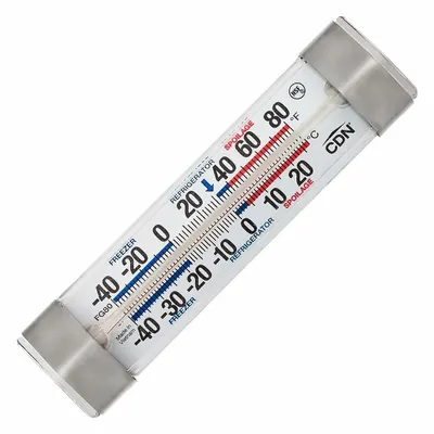 CDN Refrigerator/Freezer Thermometer: Refrigerator/Freezer, Non-Mercuric Column - Refrigerator & Freezer Thermometers