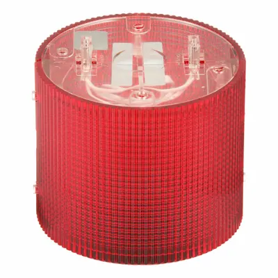 FEDERAL SIGNAL Tower Light Module: Flashing/Steady, 120V AC, Red, 3 15/16 in Overall Dia - Multimode Light Modules