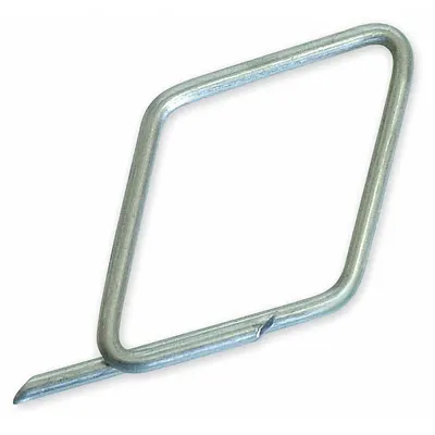 LUCKY LINE PRODUCTS Steel Key Rings, Gray, Galvanized, 100-Pack