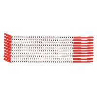 BRADY Wire Marker Wand: 0 to 9, Black on White, 300 Labels, Nylon, -30°F to 251°F, 10 PK (MPN SCNC-10)