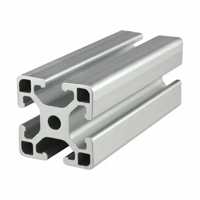 80/20 T-Slot Framing System Profiles: Square, 40 Series, Smooth, Single, 1 m Nom Lg - Square Smooth Metric Profiles
