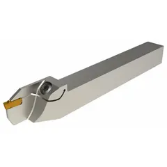 Indexable thread turning tool holder for precision thread cutting on lathes and CNC machines. Accepts indexable carbide inserts for efficient, repeatable threading operations in metalworking and industrial machining applications.