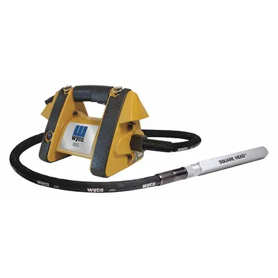 WYCO Electric Vibrator: 3 hp, 7 ft Shaft Lg, 1 3/8 in Head Dia - Corded Concrete Vibrators