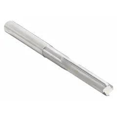 This straight-flute solid carbide chucking reamer is designed for precise enlarging and finishing of pre-drilled holes to tight tolerances. With a 0.116 in diameter and #32 wire size, it is suitable for machining operations requiring accuracy and surface finish.