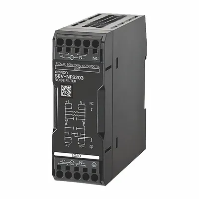 OMRON Power Noise Filter: Single Phase, 6 A, 250V AC, 250V AC/DC - DIN Rail-Mount Power Conditioners
