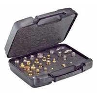 This 26-piece RF adapter kit from POMONA is designed for connecting and testing RF components. It operates over a temperature range of -85°F to 329°F, suitable for field service, lab testing, and maintenance of communications equipment and instrumentation