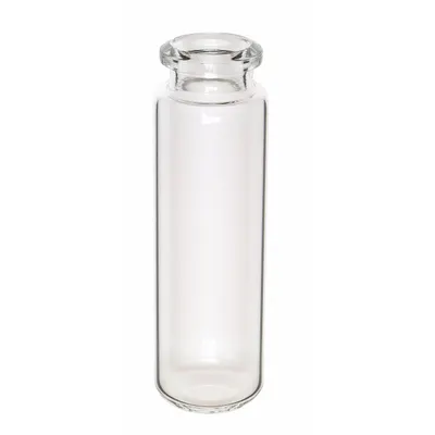 KIMBLE Vial: 4 mL, No Closure, 15 mm Body Dia, Round, 13-425 mm Screw Closure Size - Glass Chromatography Vials