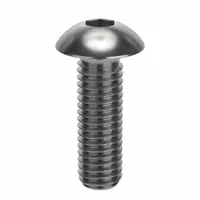 Socket Head Cap Screw: M5x0.80 Thread Size, 16 mm Lg, Button, NL-19, Stainless Steel, 18-8, 100 PK (MPN FBMBHSCAPS516P100)