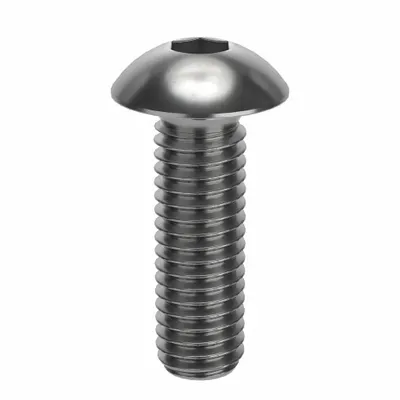 FOREVERBOLT Socket Head Cap Screw: M5x0.80 Thread Size, 16 mm Lg, Button, NL-19, Stainless Steel - Button Head Socket Cap Screws