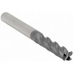 This carbide square end mill features an AlTiN coating for heat resistance and wear protection. With 4 flutes and a 5/32" mill diameter, it is suited for general-purpose milling of steel, stainless steel, and cast iron in industrial manufacturing and maintenance operations.