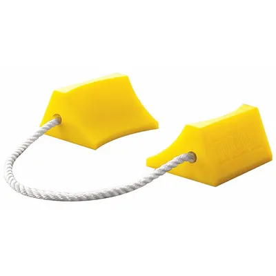 CHECKERS Wheel Chock: Urethane, 5 1/2 in Overall Lg, 4 1/2 in Overall Wd, 2 3/4 in Overall Ht - Aircraft Wheel Chocks