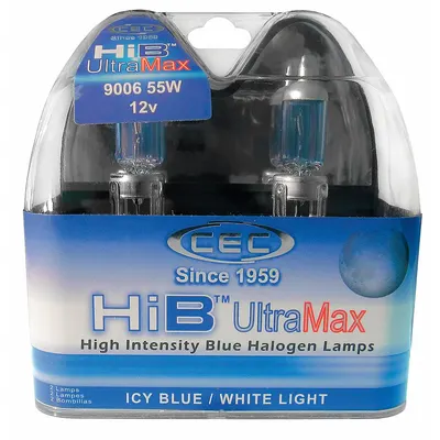 ULTRA MAX HB4-9006HIB T4 12V Halogen Bulb with Right Angle Prefocus P22d Base - P22d Base Lamps