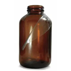 Amber Wide Mouth Glass Lab Bottles, 950 mL, 53-400 mm, Case of 12
