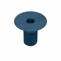 Socket Flat Head Screw: M5x0.80 Thread Size, 10 mm Lg, Flat, Blue Phosphate, Alloy Steel, 25 PK (MPN UST187460)