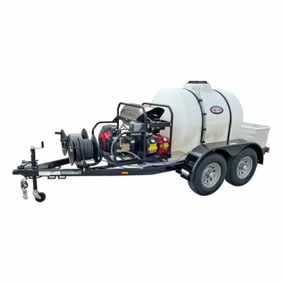 SIMPSON Gas-Powered Pressure Washer: Trailer Pressure Washer, Hot, Cart, Heavy Duty - Hot Water Pressure Washers
