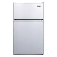 SUMMIT Refrigerator and Freezer: 3.2 cu ft Refrigerator Capacity, 3.2 cu ft Freezer Capacity, Cycle (MPN CP34W)