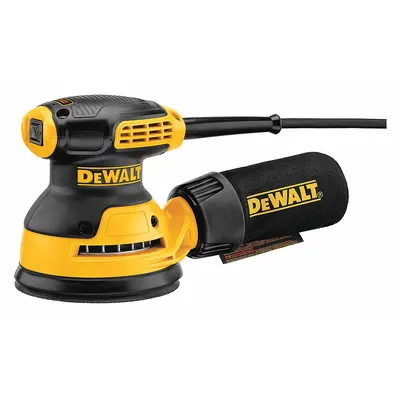 DEWALT Corded Sander: 5 in Dia, Random Orbital, Hook and Loop, 3/32 in Orbit, Fixed Speed - Corded Disc Sanders
