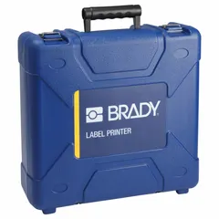 Blue protective case designed for storage and transport of M511 label printers. Compatible with the M511 printer series, it provides a dedicated enclosure for safe portability and organization in industrial or field environments.