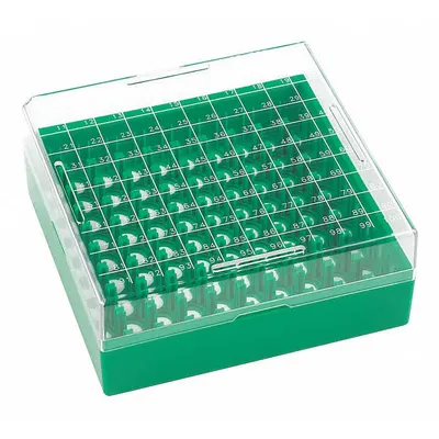 WHEATON Freezer Box, 130 mm Overall Lg, 130 mm Overall Wd, Resin - Cold Storage Boxes
