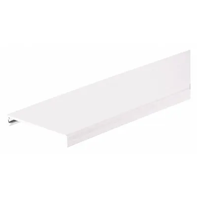 PANDUIT Type C Cover Wiring Duct,White,6ft: PVC, 72 in Lg - Snap-On & Hinged Wiring Duct Covers