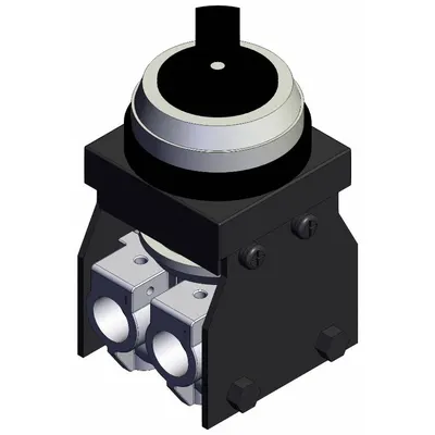 SMC Mechanical Valve: VM100 Series, 3 Position Twist Actuator, 5 Ports, 1/8 in NPT - VM Series Manual Air Control Valves