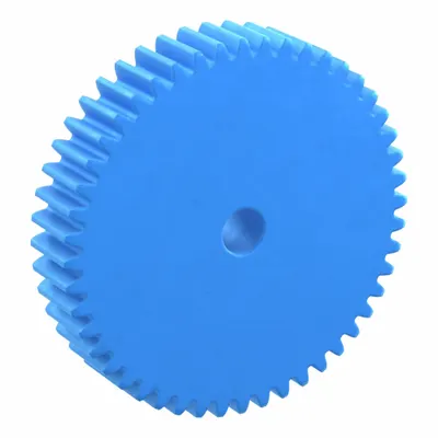 KHK GEARS Hubless Spur Gear: Module m 2.5, 48 Teeth, 15 mm Bore Dia, Nylon, 20° Pressure Angle - Hubless Metric Spur Gears