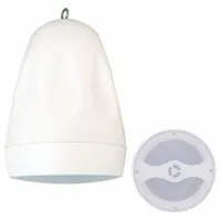 SPECO TECHNOLOGIES Speaker: Passive, 2-Way, 8 ohm Impedance, 12 1/2 in Overall Ht, 8 in Overall Dp (MPN SP6PW)