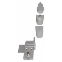 This center-hung pivot hinge is constructed of aluminum with a leaf height of 1 3/16 in. It is used in commercial door installations where a non-handed pivot solution is required, providing support and smooth operation for center-hung doors