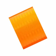 Fluorescent orange reflective tape designed for rail applications. Each strip is 2 inches wide, supplied in a 10-pack. Features a rubber adhesive for bonding to vehicle surfaces. Enhances visibility and safety in low-light conditions.