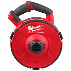 This bare tool from the ANGLER Series is designed for use with Milwaukee M18 batteries to power-feed fish tape through conduit, cable trays, and walls. It reduces hand fatigue and speeds up wire-pulling jobs. Battery and charger not included.
