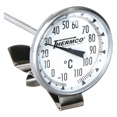 THERMCO General Purpose Vat & Pan Clip-On Dial Thermometer - General Purpose Vat & Pan Clip-On Dial Thermometers