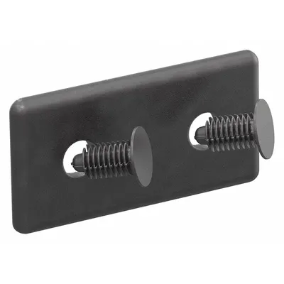 80/20 End Cap: 15 Series, Inch, 3 in x 3/16 in x 1 1/8 in, Black, ABS, Dust Cover - End Caps