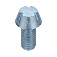 Tamper Resistant Screw: #8-32 Thread Size, 3/8 in Lg, Steel, Zinc-Plated, Round, Tri-Groove, 100 PK (MPN #0125)