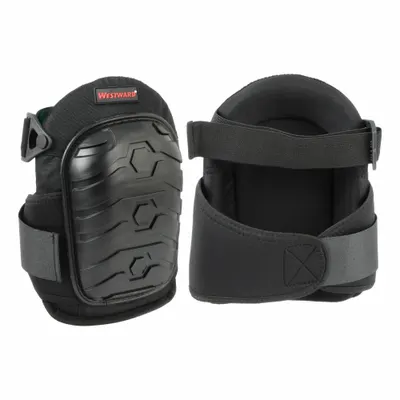 WESTWARD Knee Pad: Universal, 2 Straps, Hook-and-Loop - Non-Slip Knee Pads