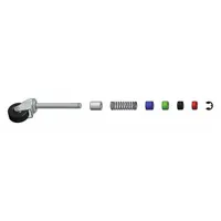 COTTERMAN Ladder Caster Kit: For Stepladders, Swivel, 4 Casters, 2 in Wheel Dia, Casters (MPN SU9094)