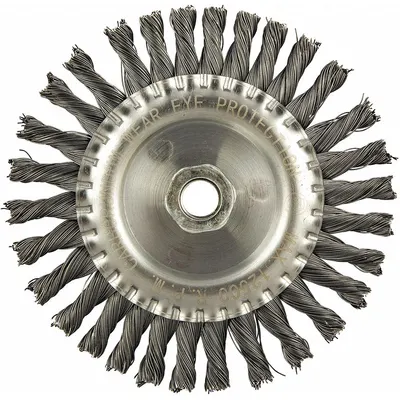 OEM APPROVED VENDOR Twisted Steel Wire Wheel Brush - Heavy-Cleaning Brushes for Contoured Carbon Steel Surfaces